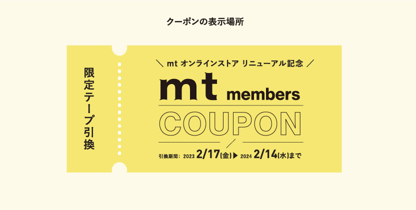 クーポンの表示場所